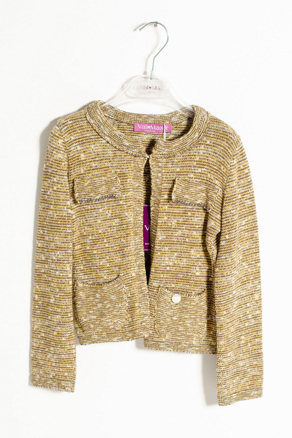 ValMax cardigan in tweed fabric