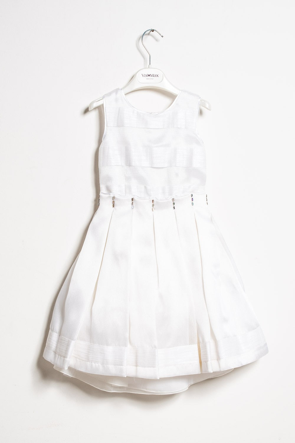 ValMax pleated dress with crystals