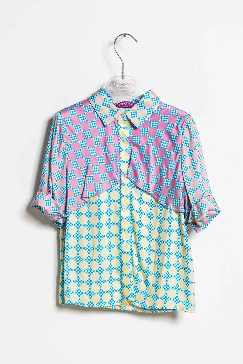 Valmax silk shirt with polka dot pattern
