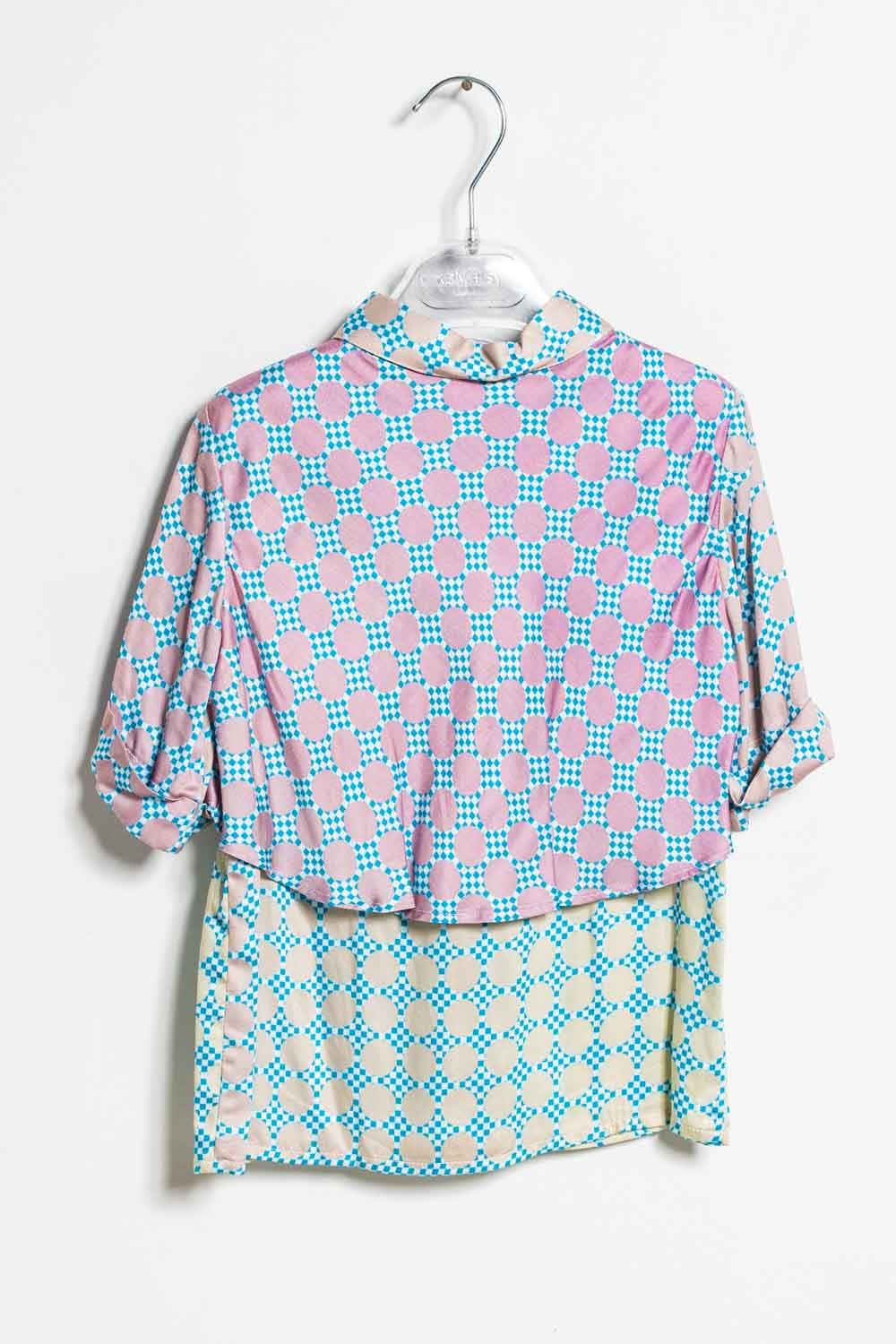 Valmax silk shirt with polka dot pattern
