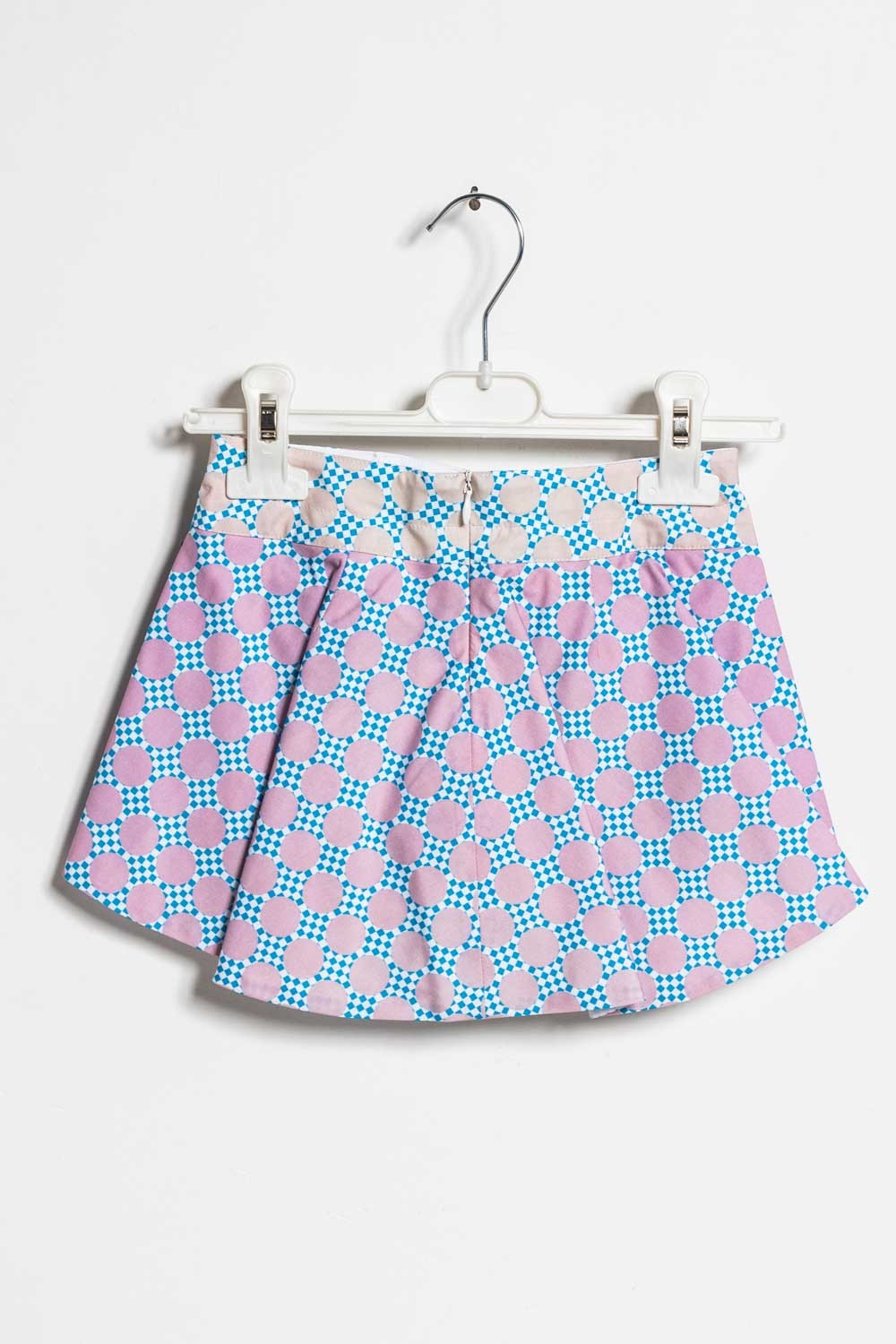 ValMax pleated skirt with polka dot pattern