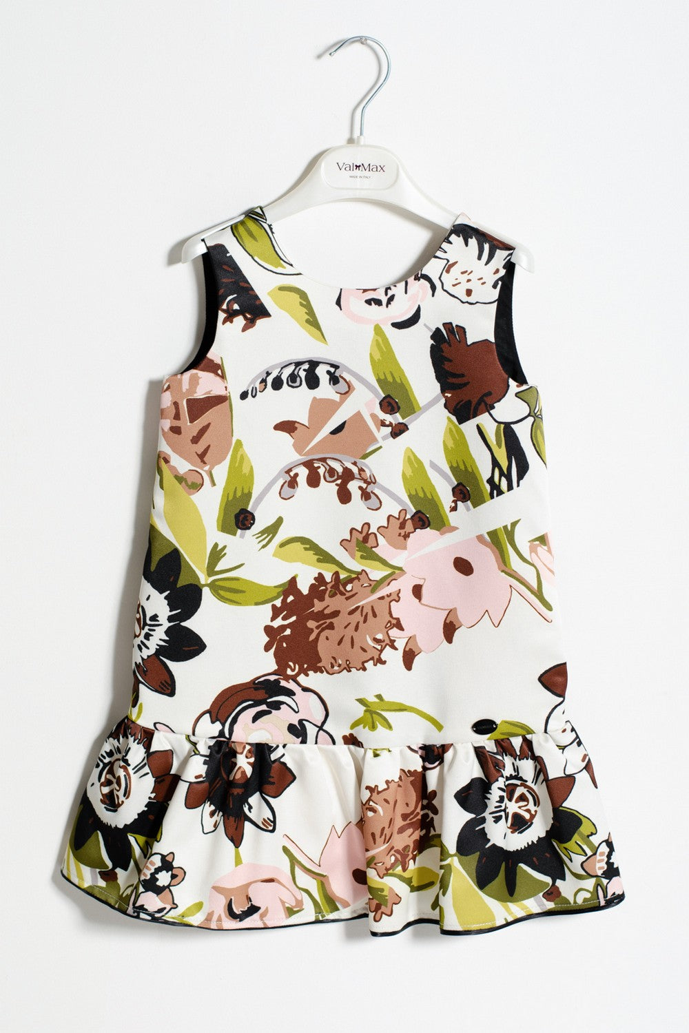 Abito ValMax in satin floreale