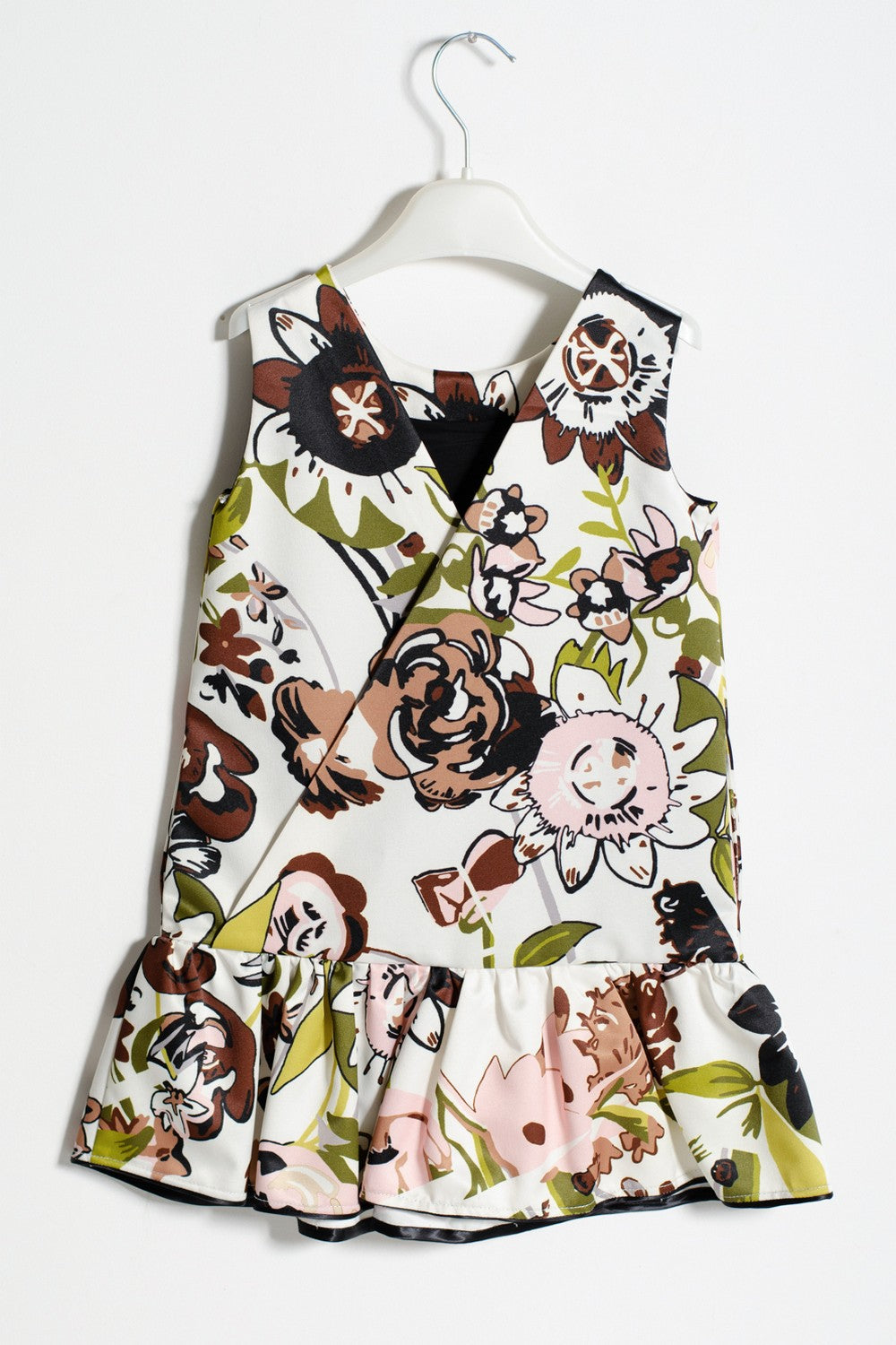 Abito ValMax in satin floreale