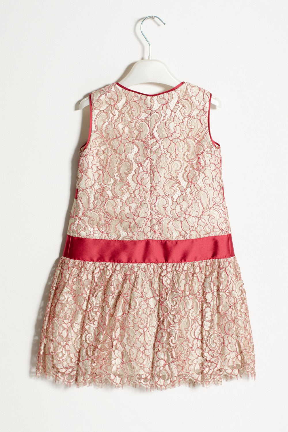 Abito ValMax in pizzo floreale e satin