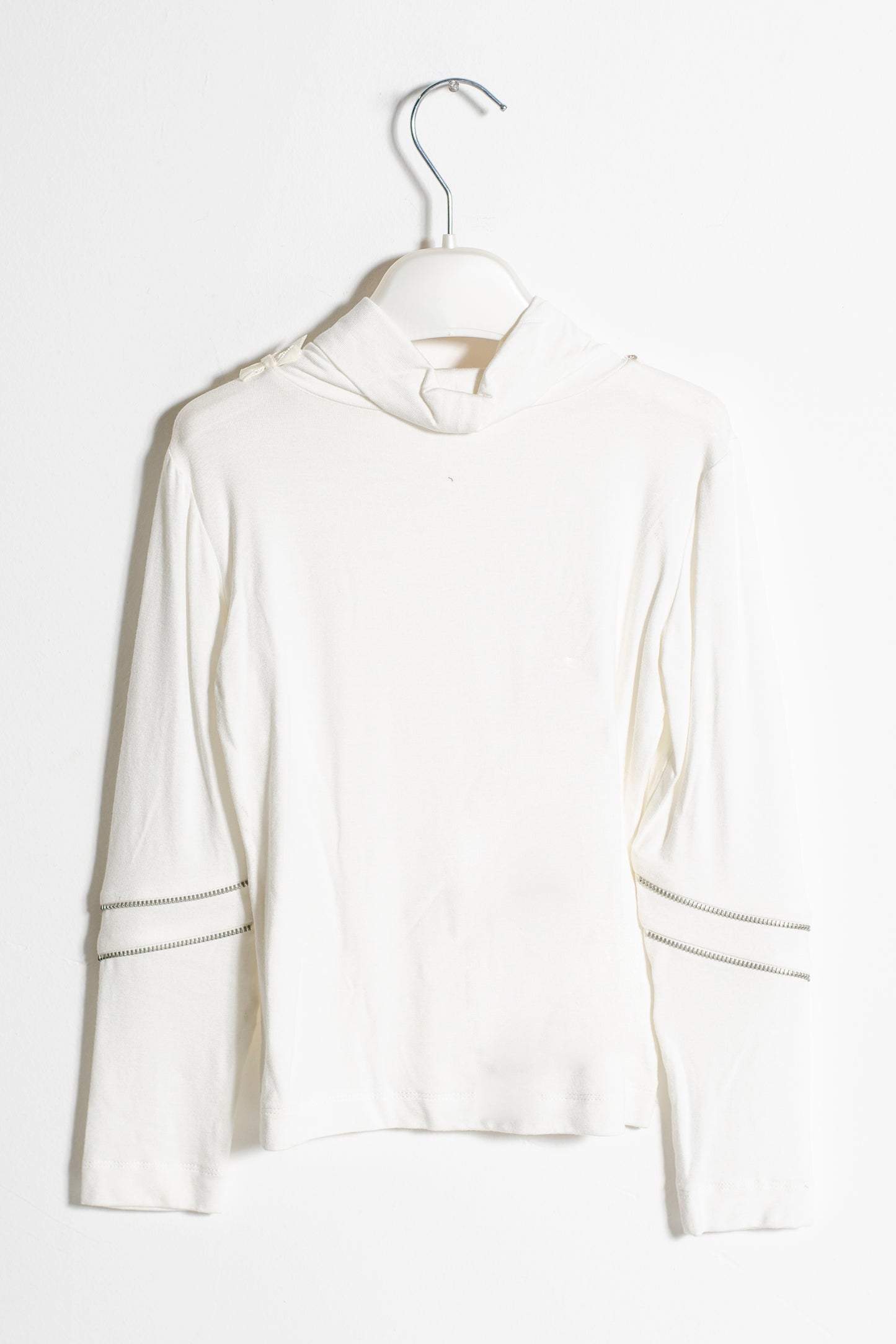 ValMax jersey turtleneck with zip and rhinestones