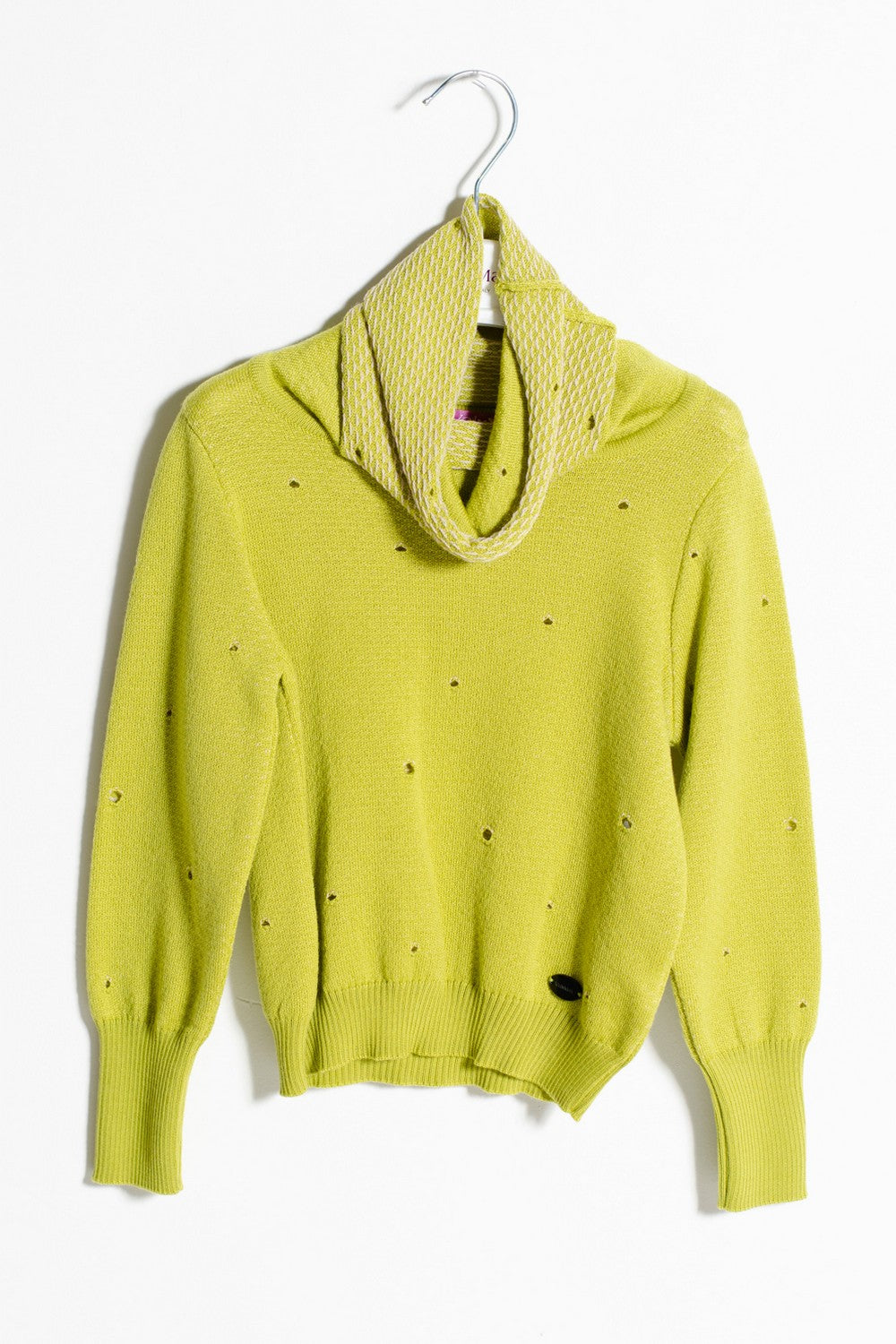 ValMax turtleneck in perforated knit