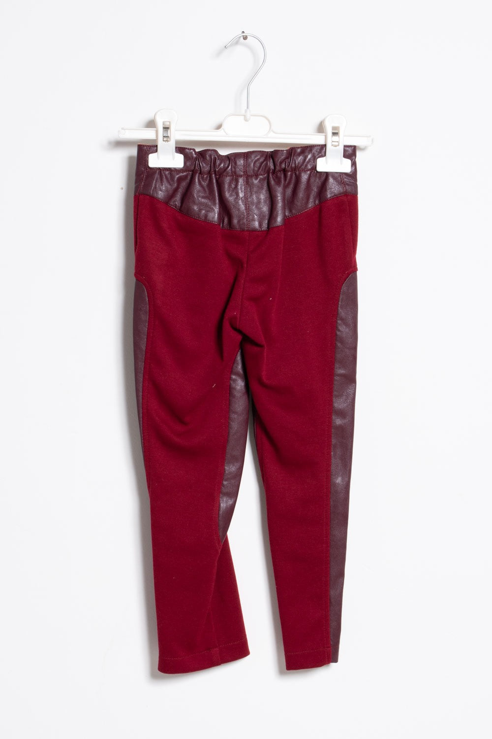 ValMax long trousers in velvet and coated fabric