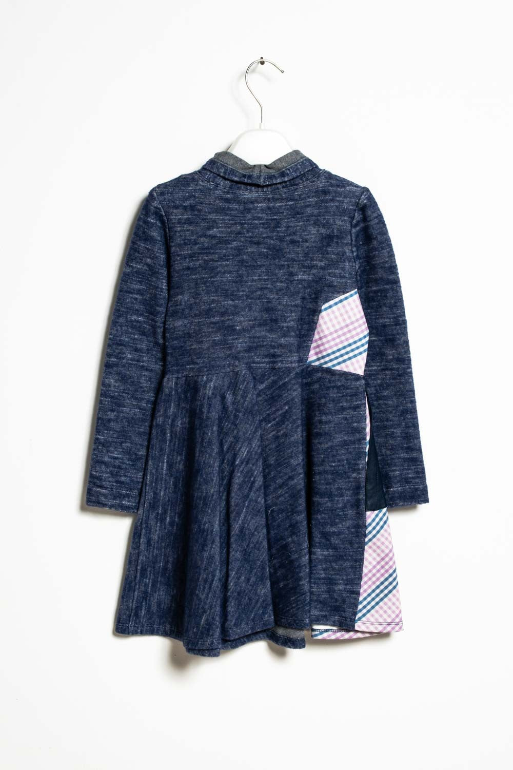 ValMax dress with asymmetrical patterns