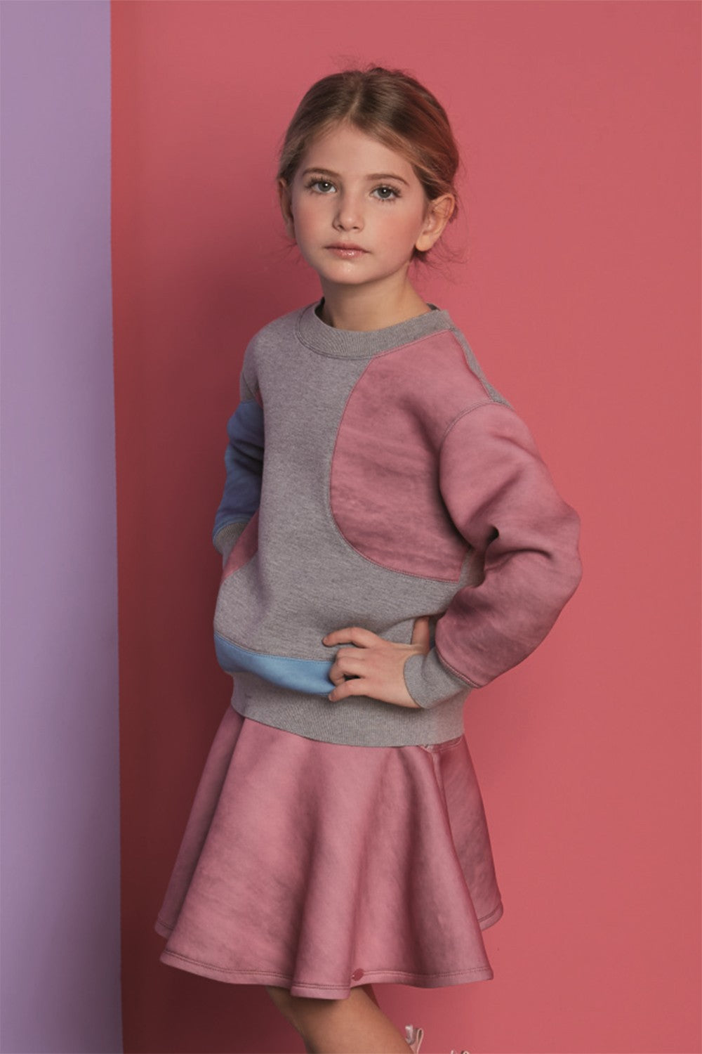 ValMax sweatshirt with asymmetrical patterns