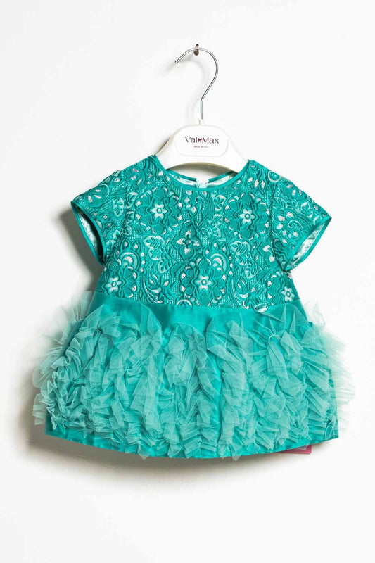 ValMax short-sleeved dress with embroidered applications