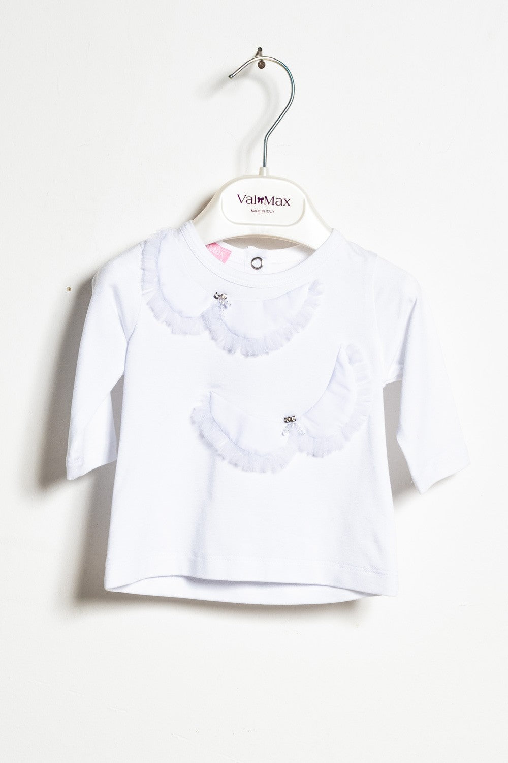 ValMax T-shirt with tulle applications
