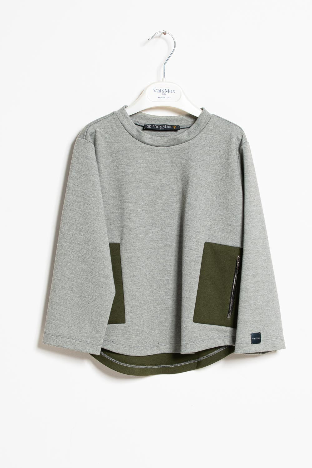 Two-tone ValMax sweatshirt in jersey