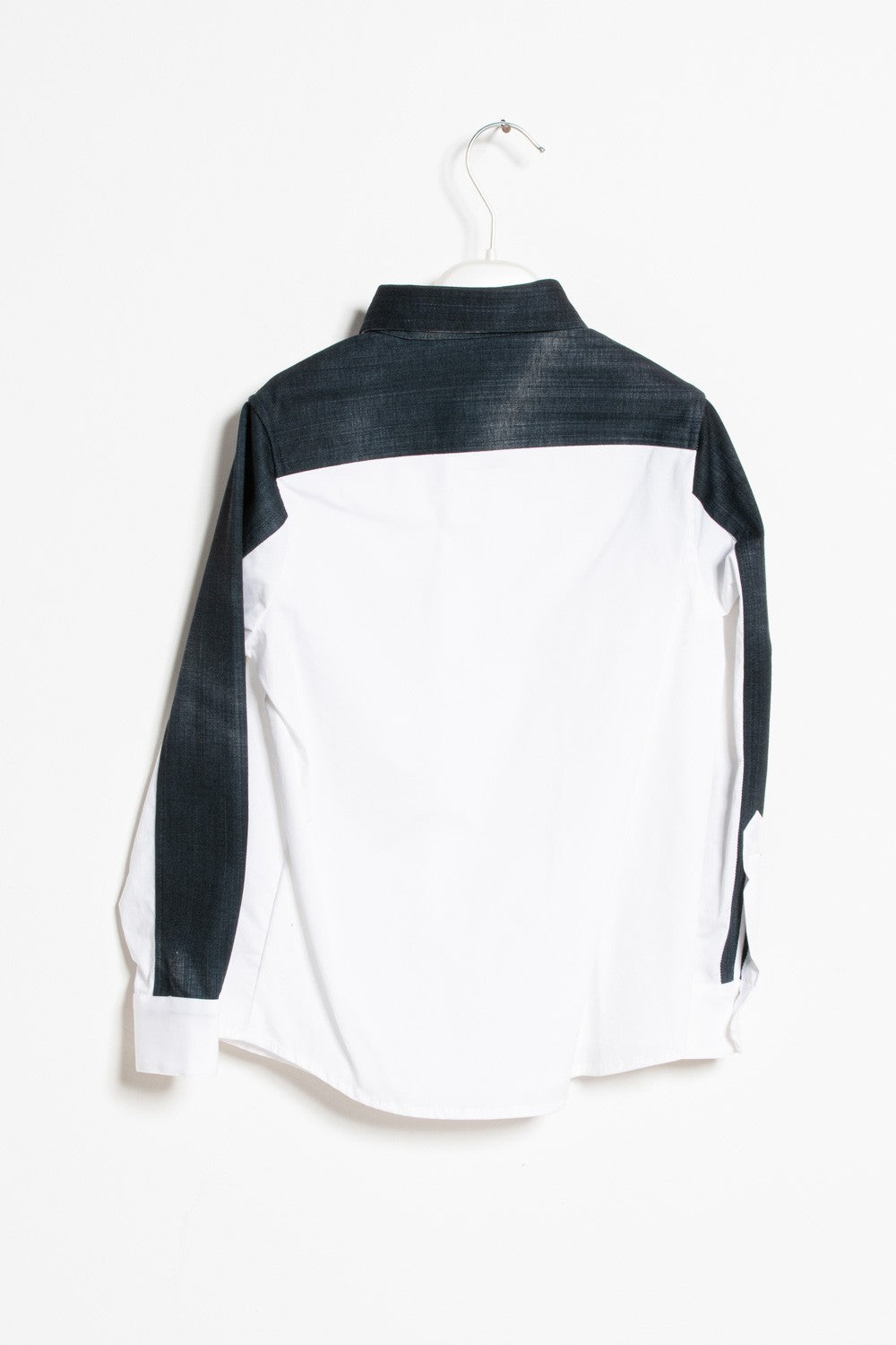ValMax two-tone denim-effect shirt