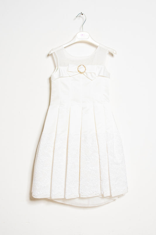 ValMax pleated dress with lace