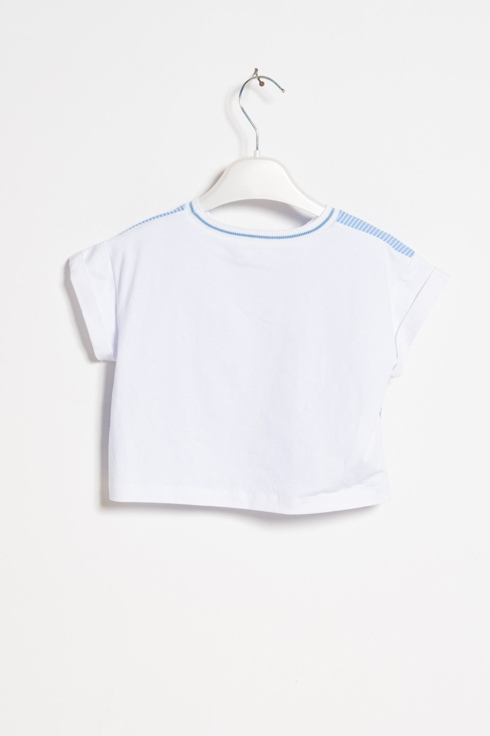 T-shirt ValMax a righe con stampa
