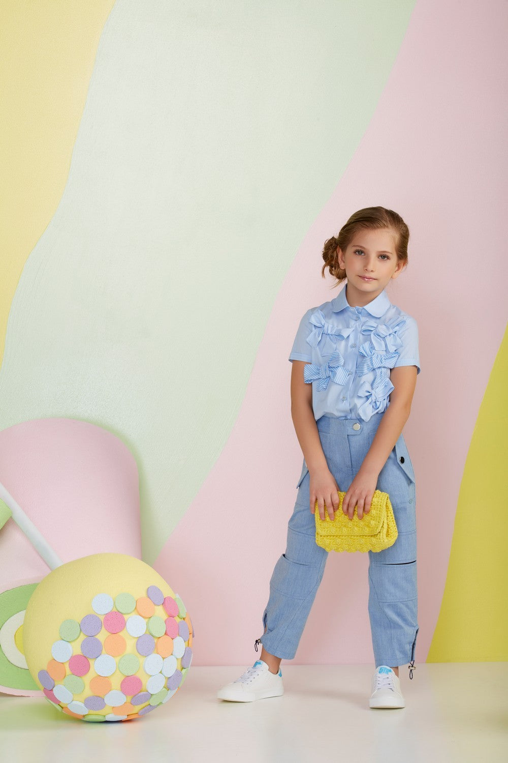 Pantaloni ValMax in denim con tagli
