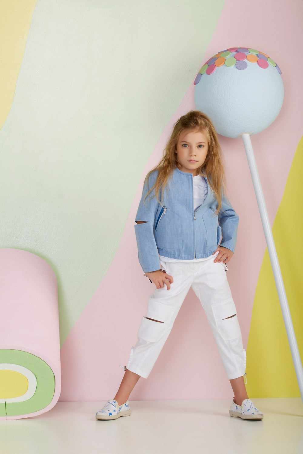 Pantaloni ValMax in cotone con tagli