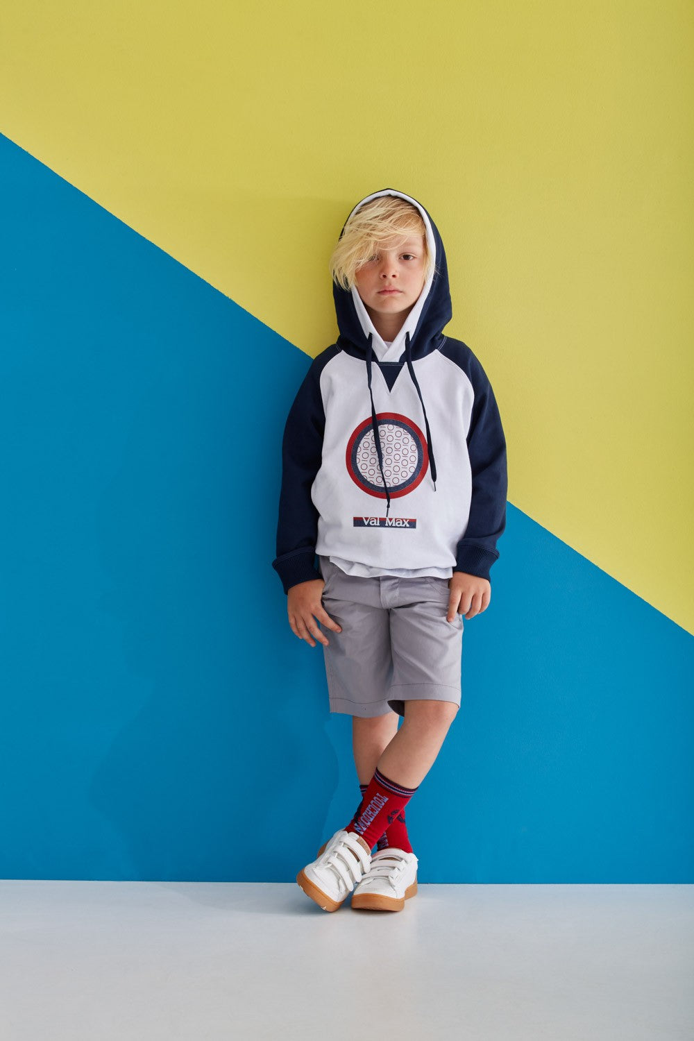 Felpa ValMax da bambino con cappuccio