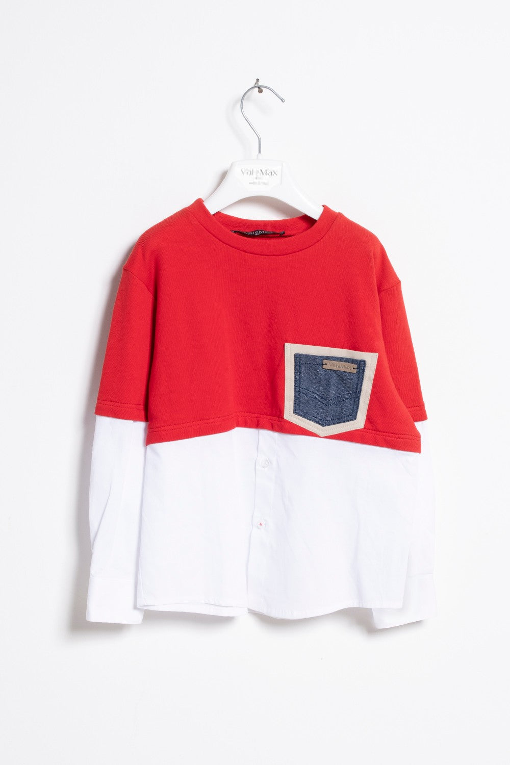 Metà felpa e metà camicia ValMax