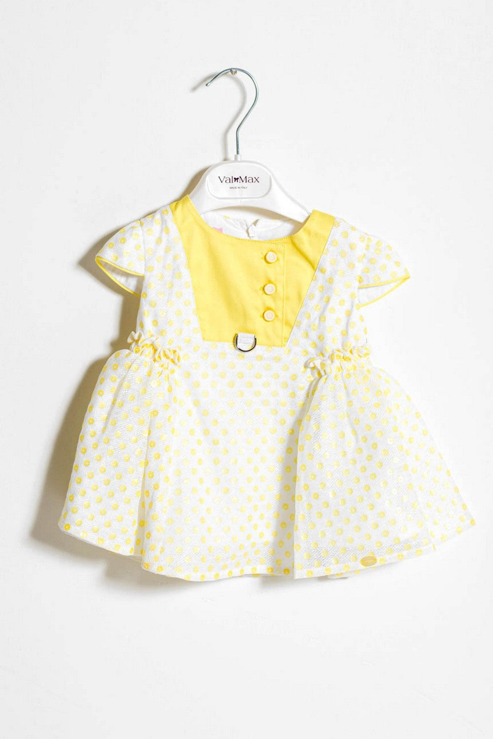 ValMax yellow polka dot dress
