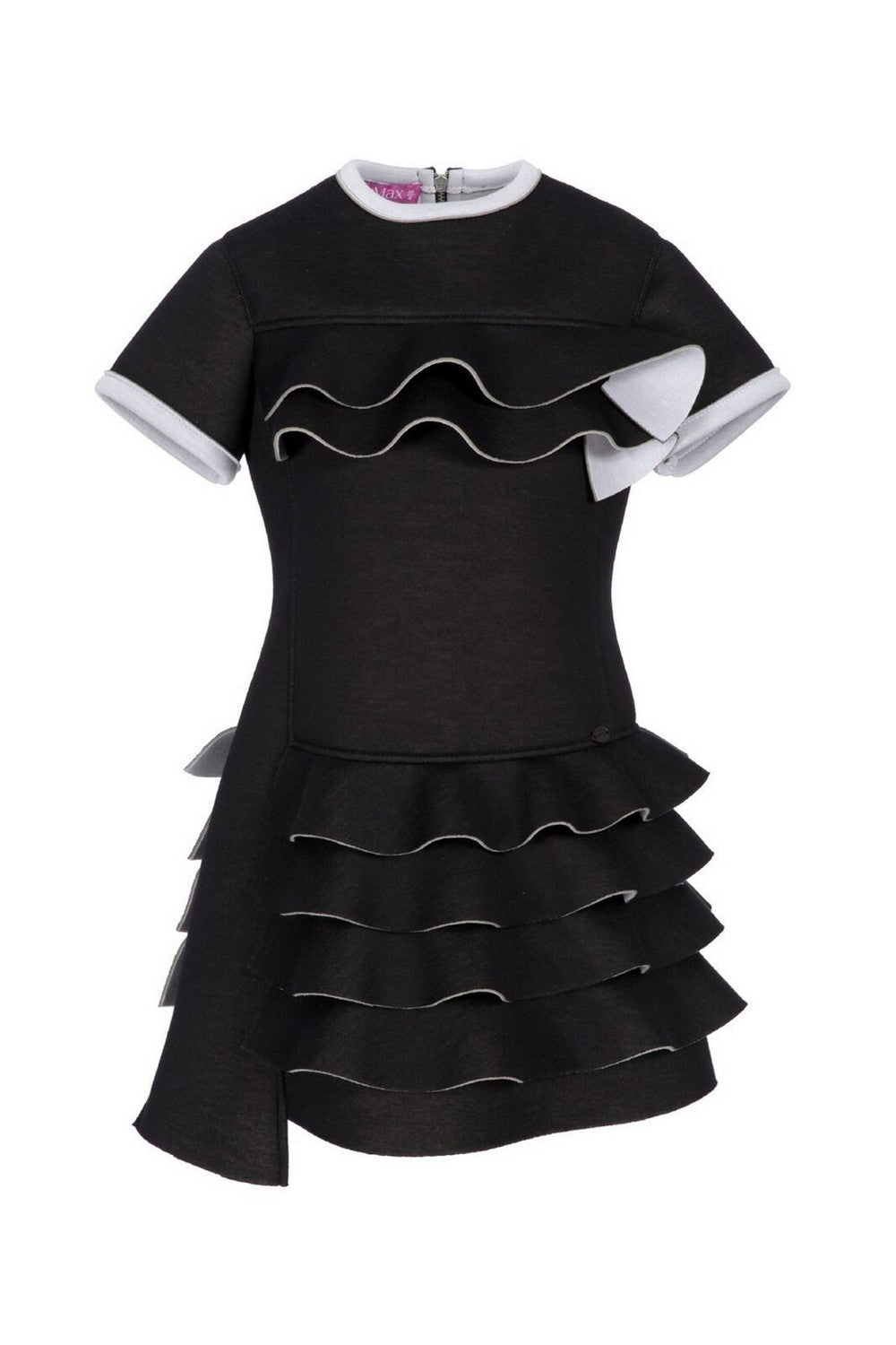 Abito ValMax in neoprene con rouches