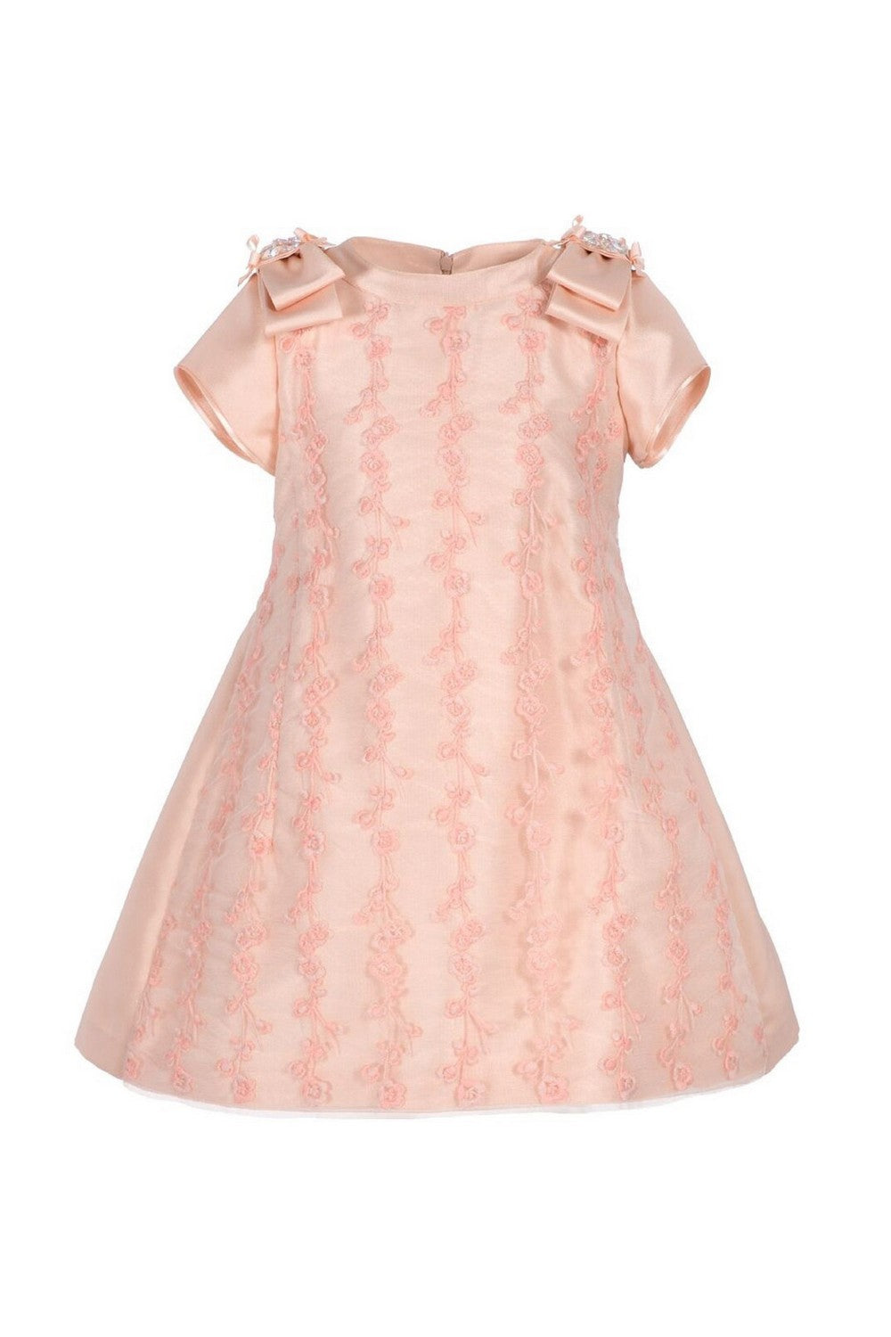 ValMax dress with floral embroidery