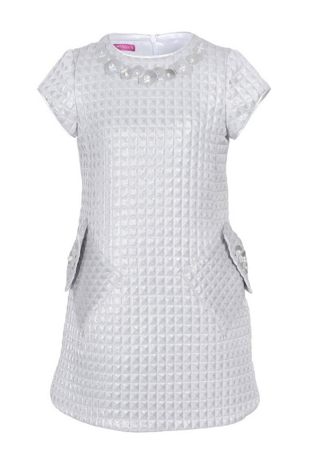 ValMax silver quilted dress