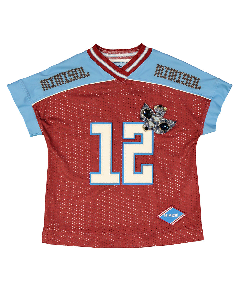 Football T-shirt with patch