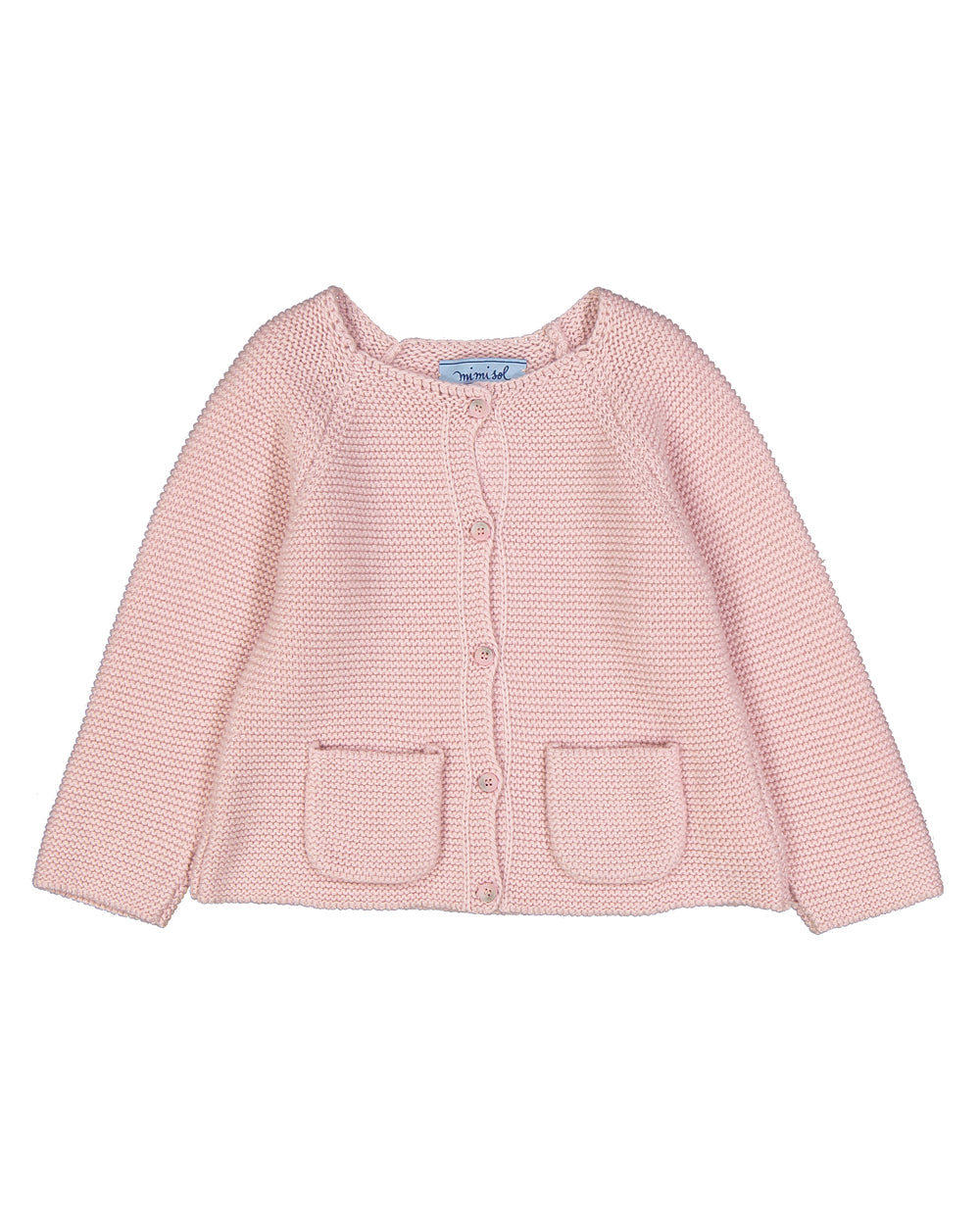 Wool blend cardigan with pockets