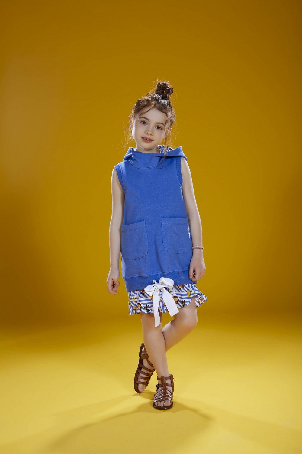 ValMax jersey dress with hood