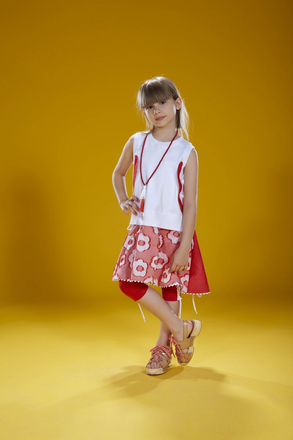 ValMax dress in jersey and poplin