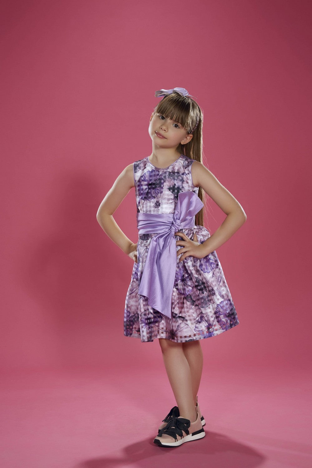 ValMax floral dress with bow