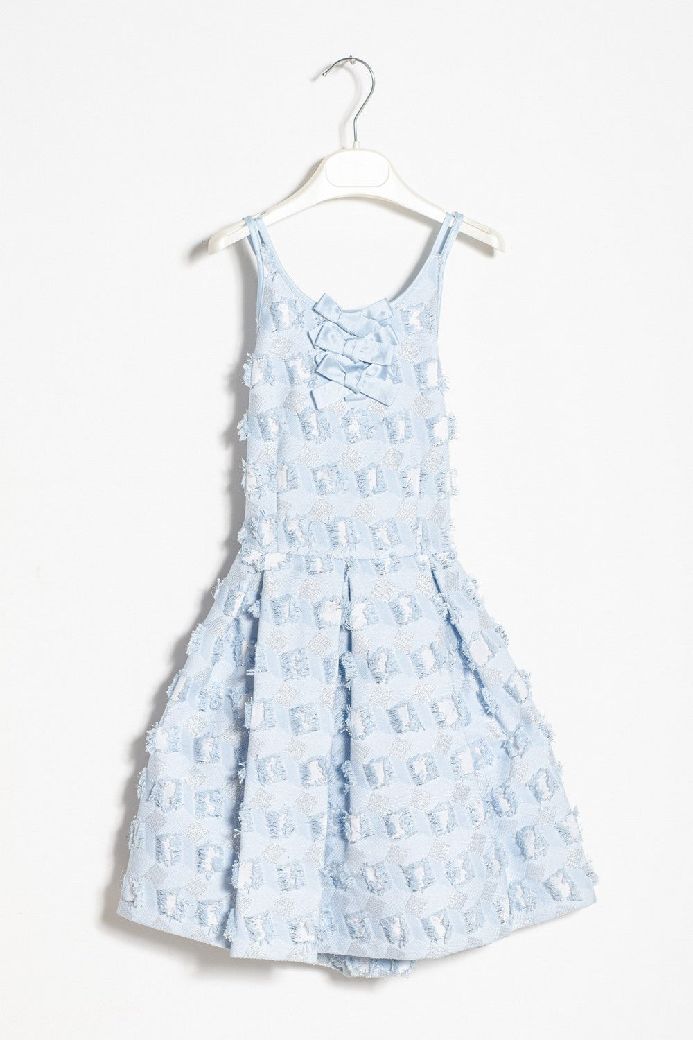 ValMax dress in blue fil coupé