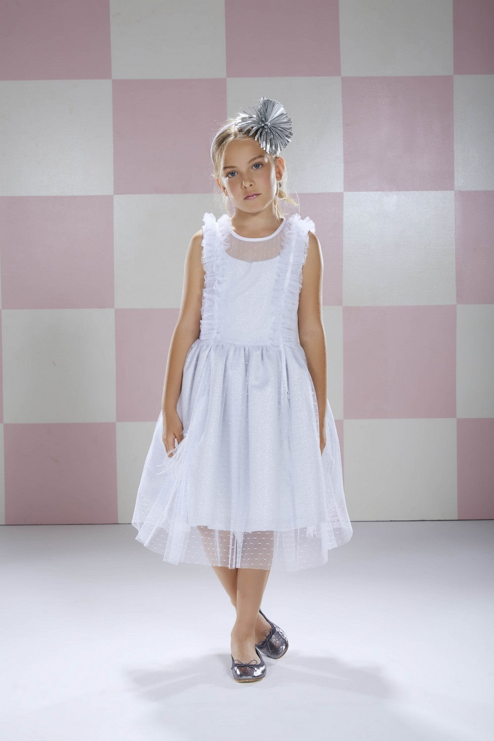ValMax polka dot tulle dress