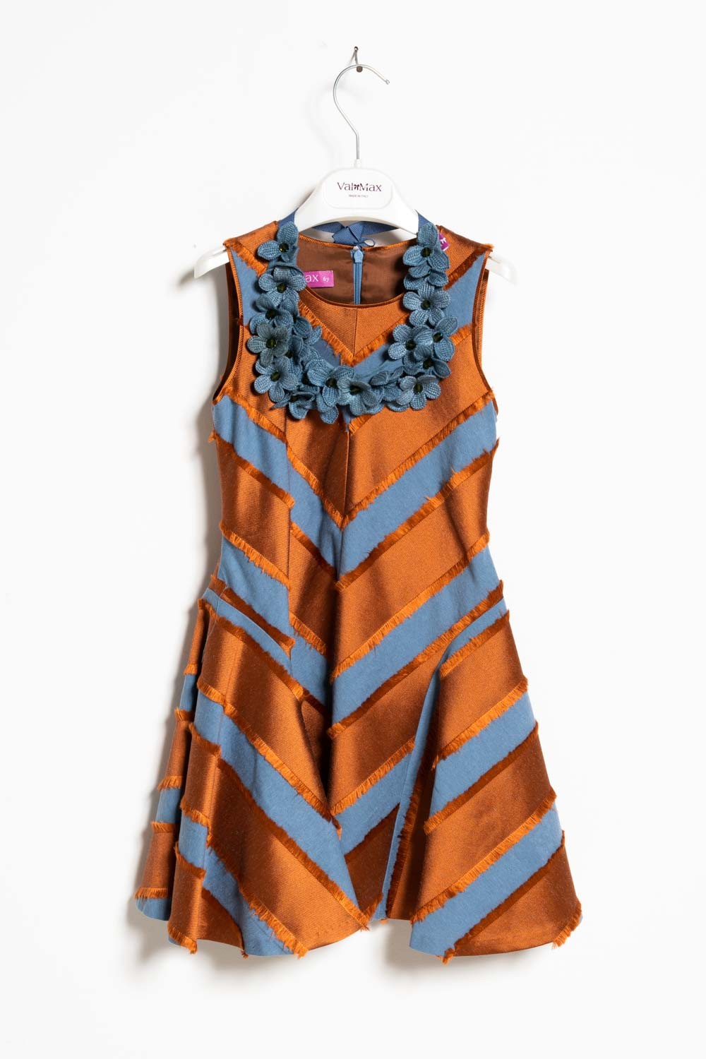 ValMax two-tone fil coupé dress