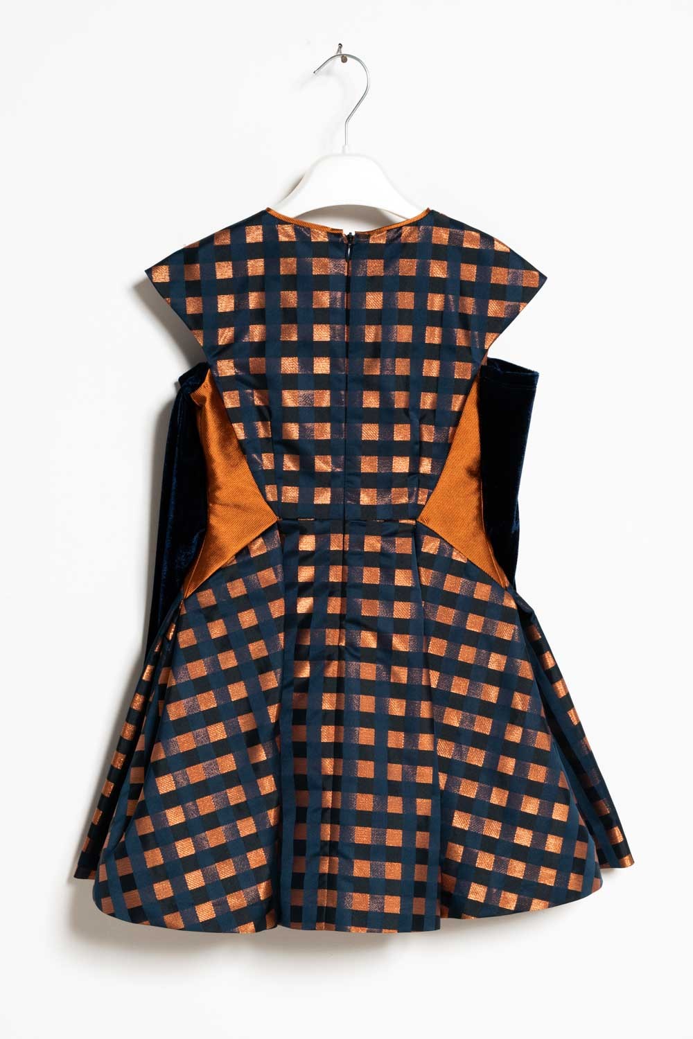 ValMax dress in jacquard satin fabric