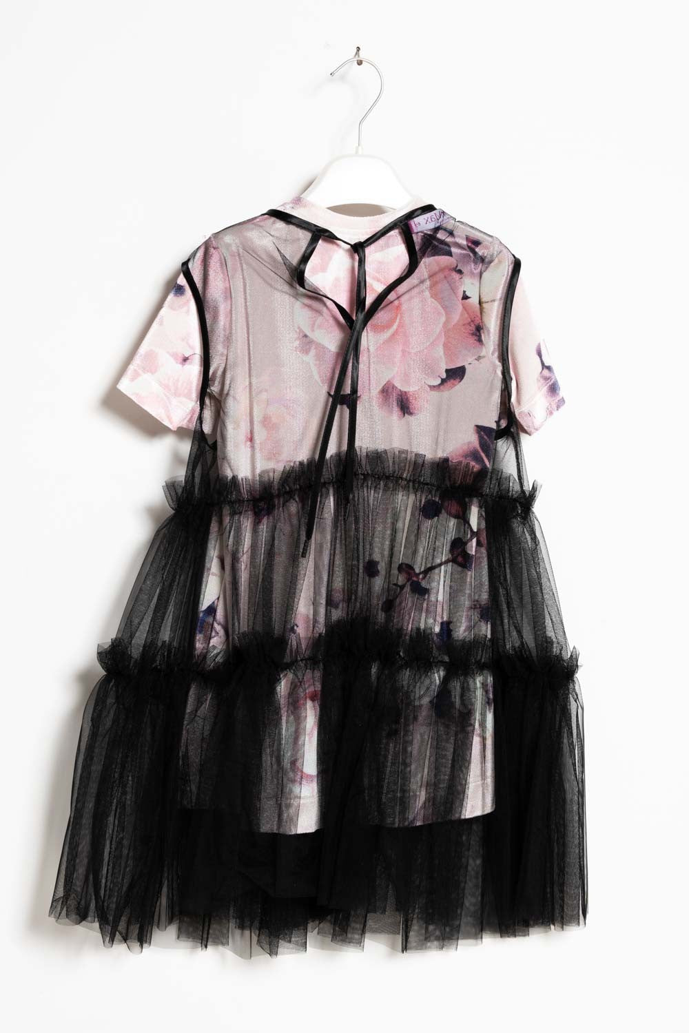 ValMax dress in satin and lace