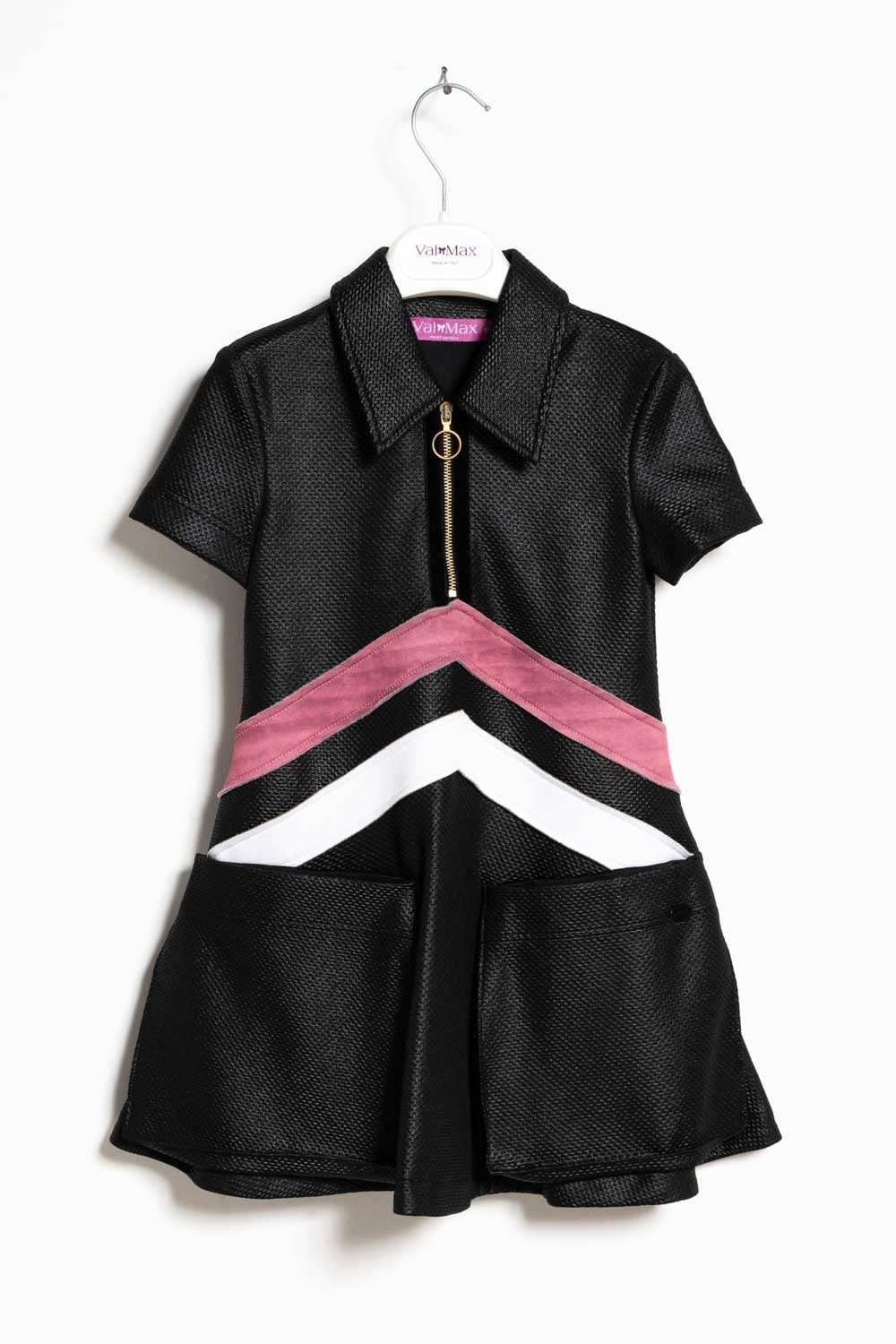 ValMax mikado dress with collar