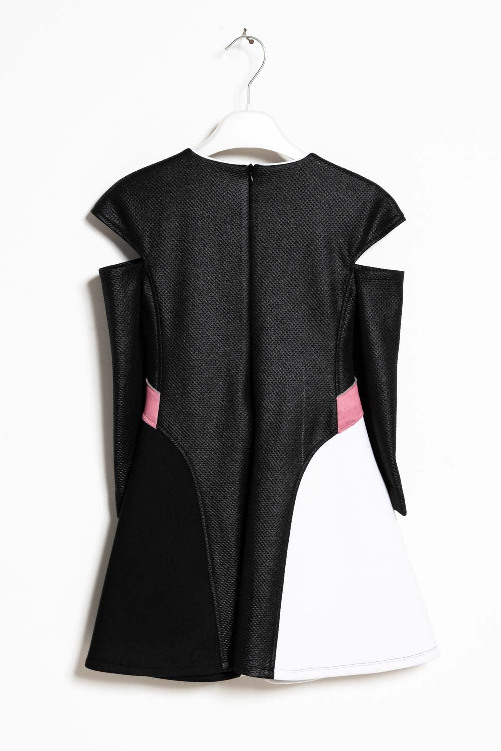 ValMax pique dress with cut-out detail