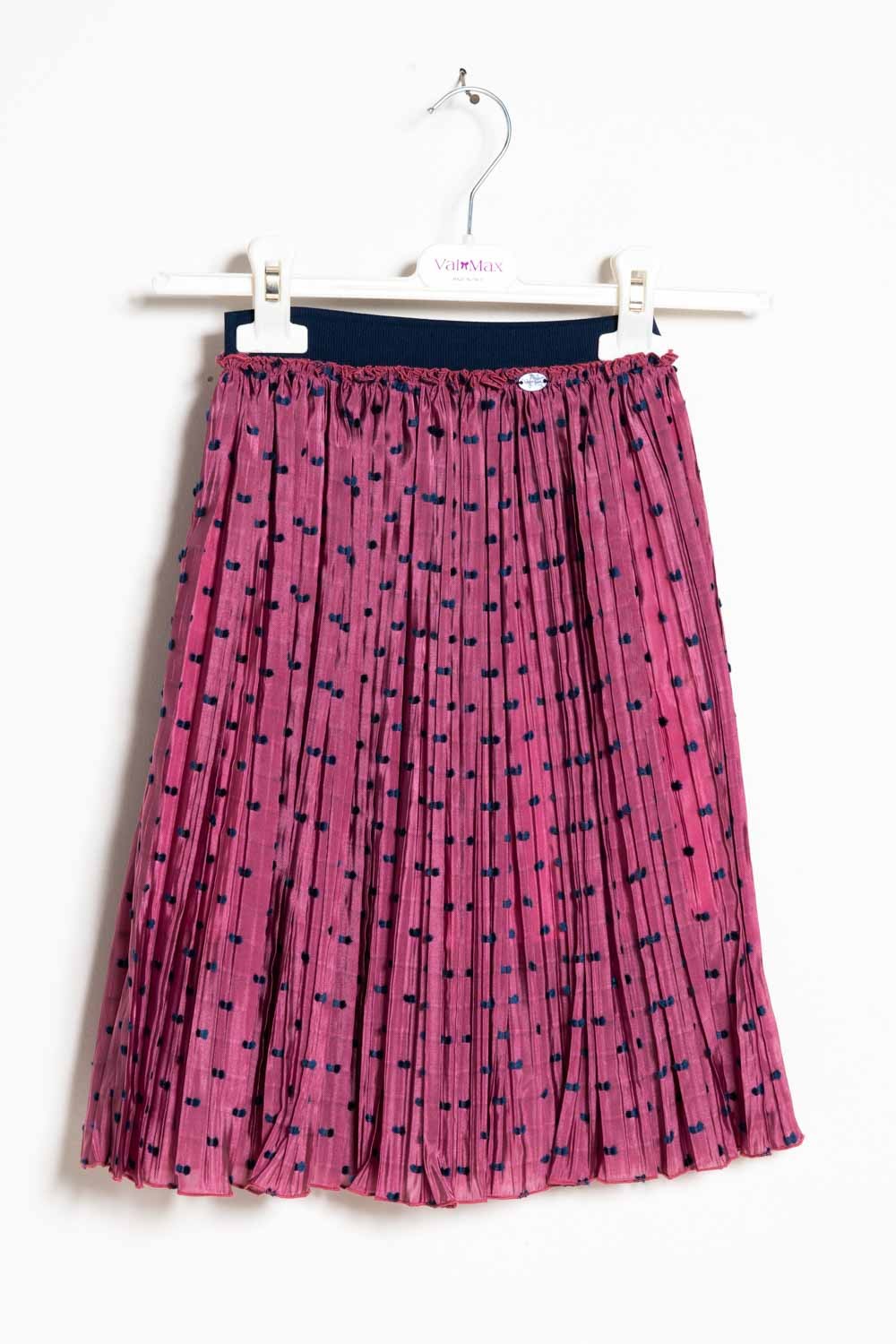 ValMax pleated polka dot skirt