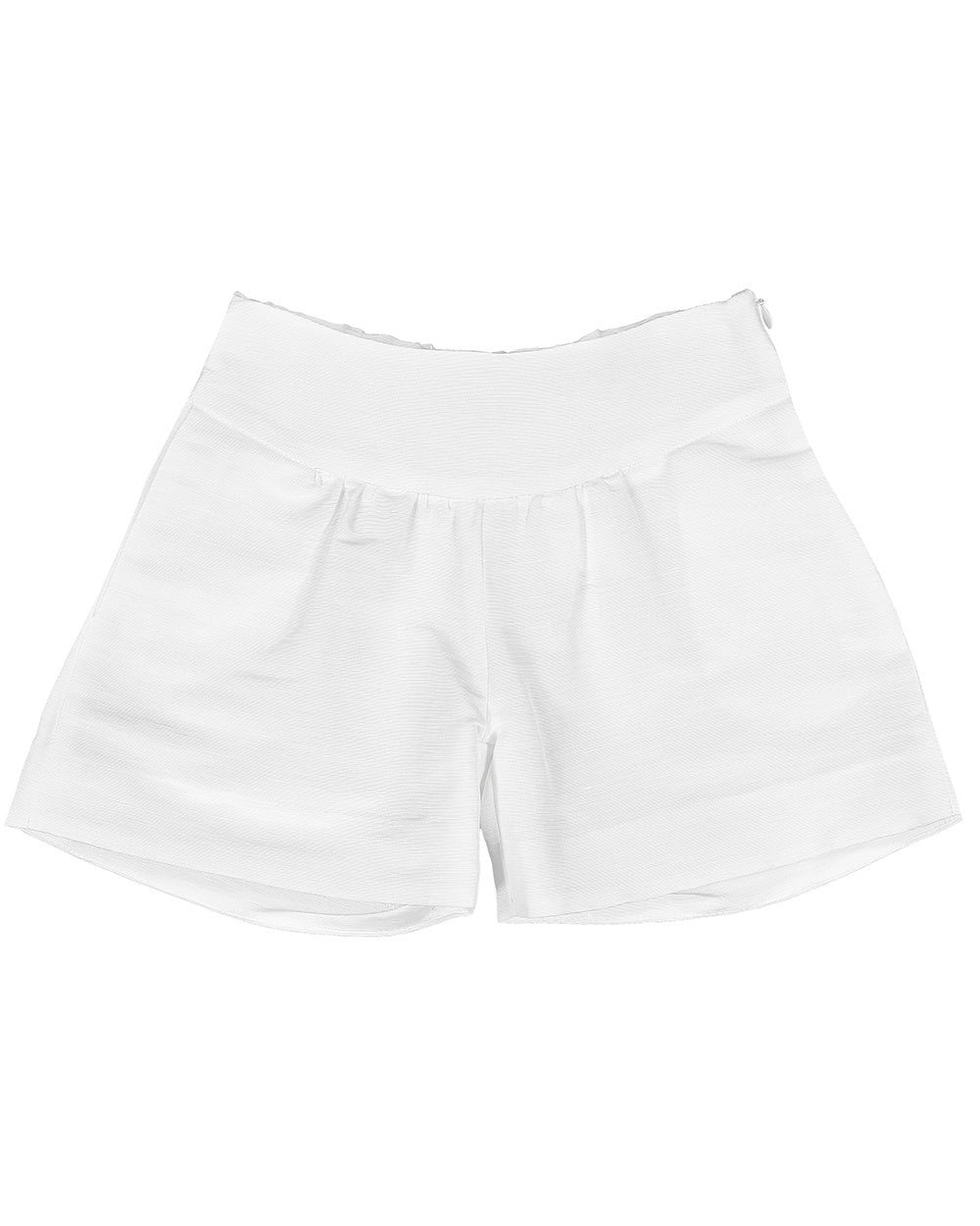 Linen shorts with basque
