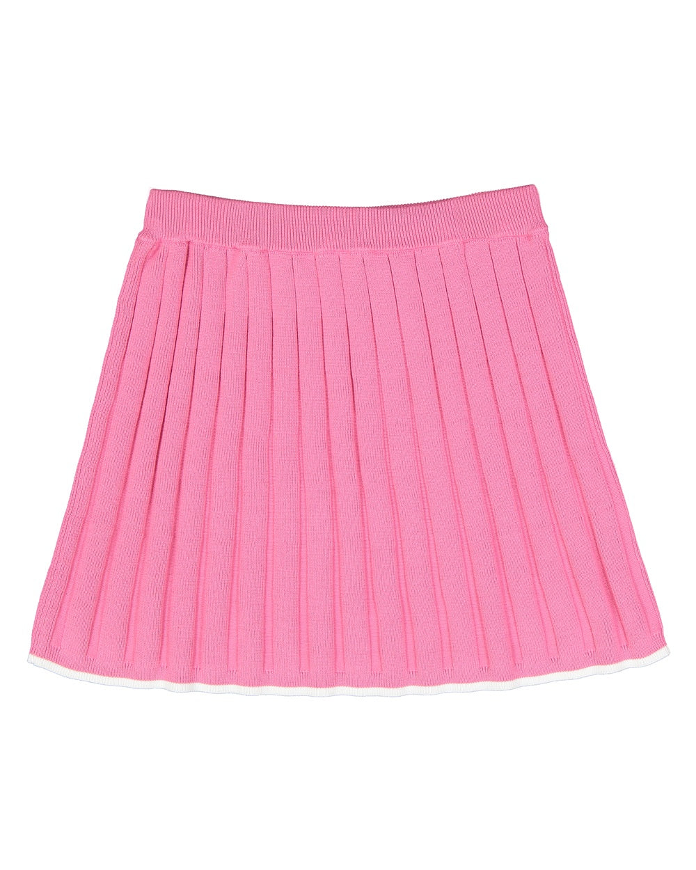 Pleated knit skirt