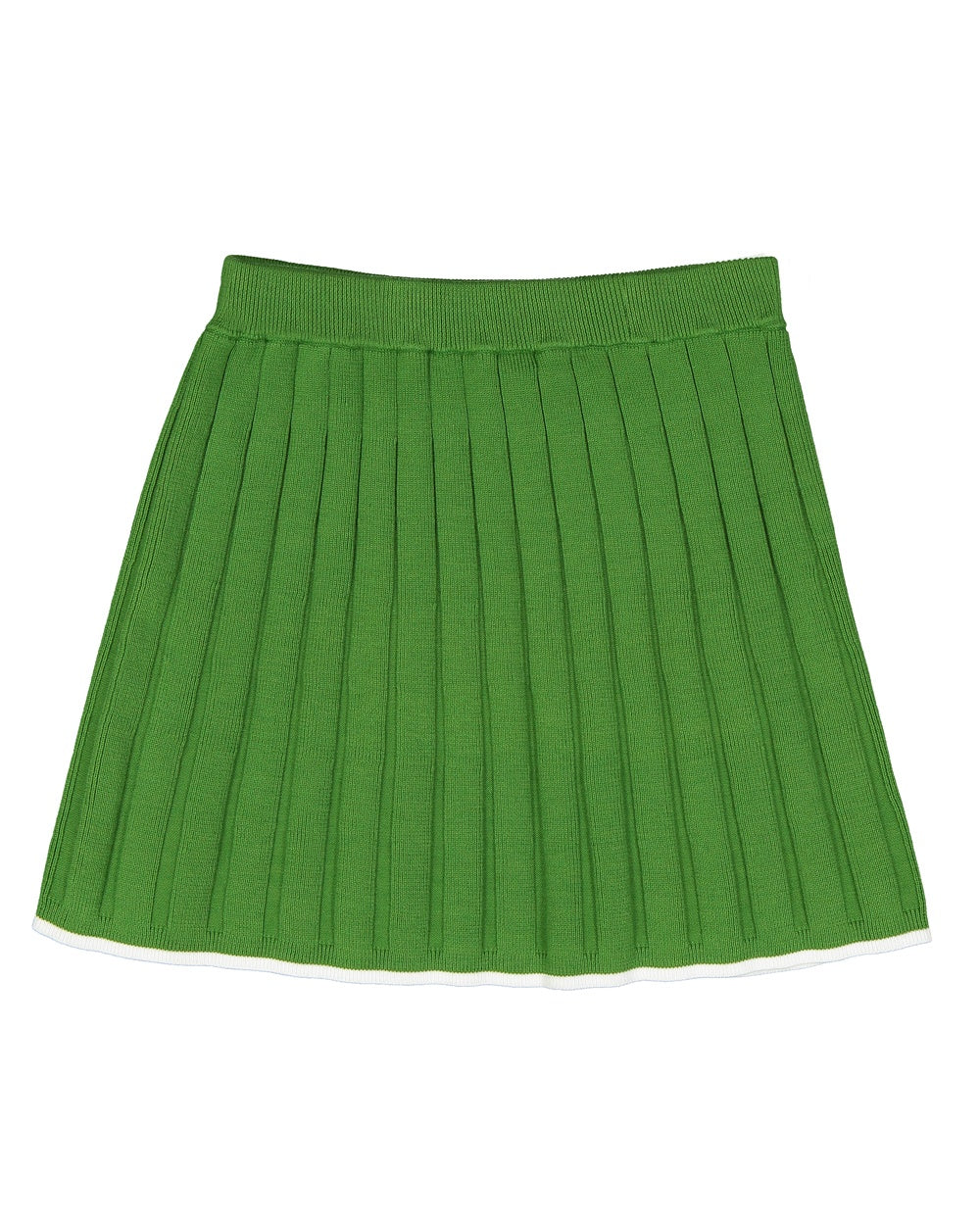 Pleated knit skirt