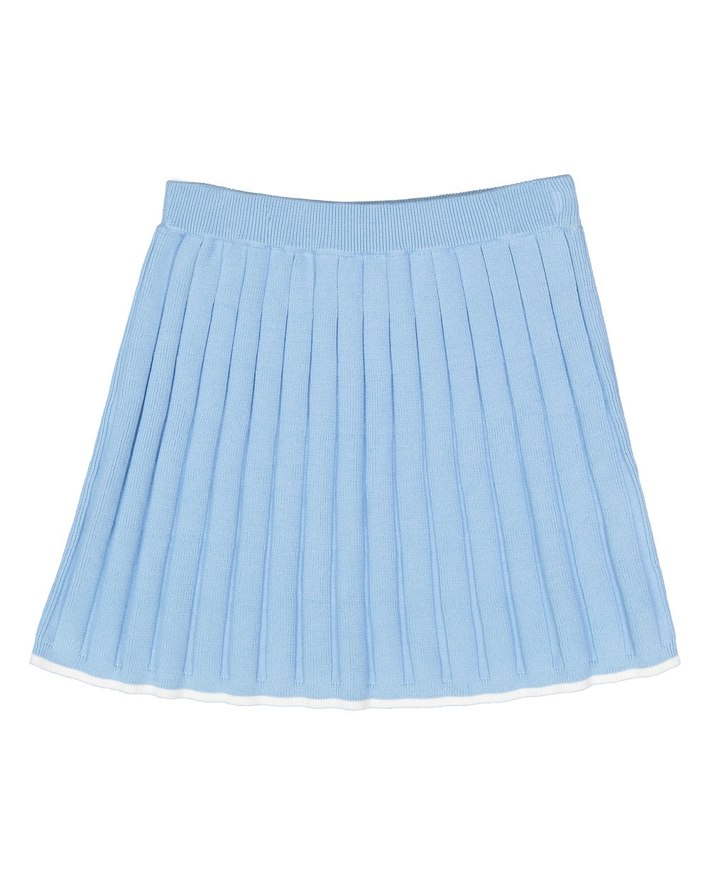 Pleated knit skirt