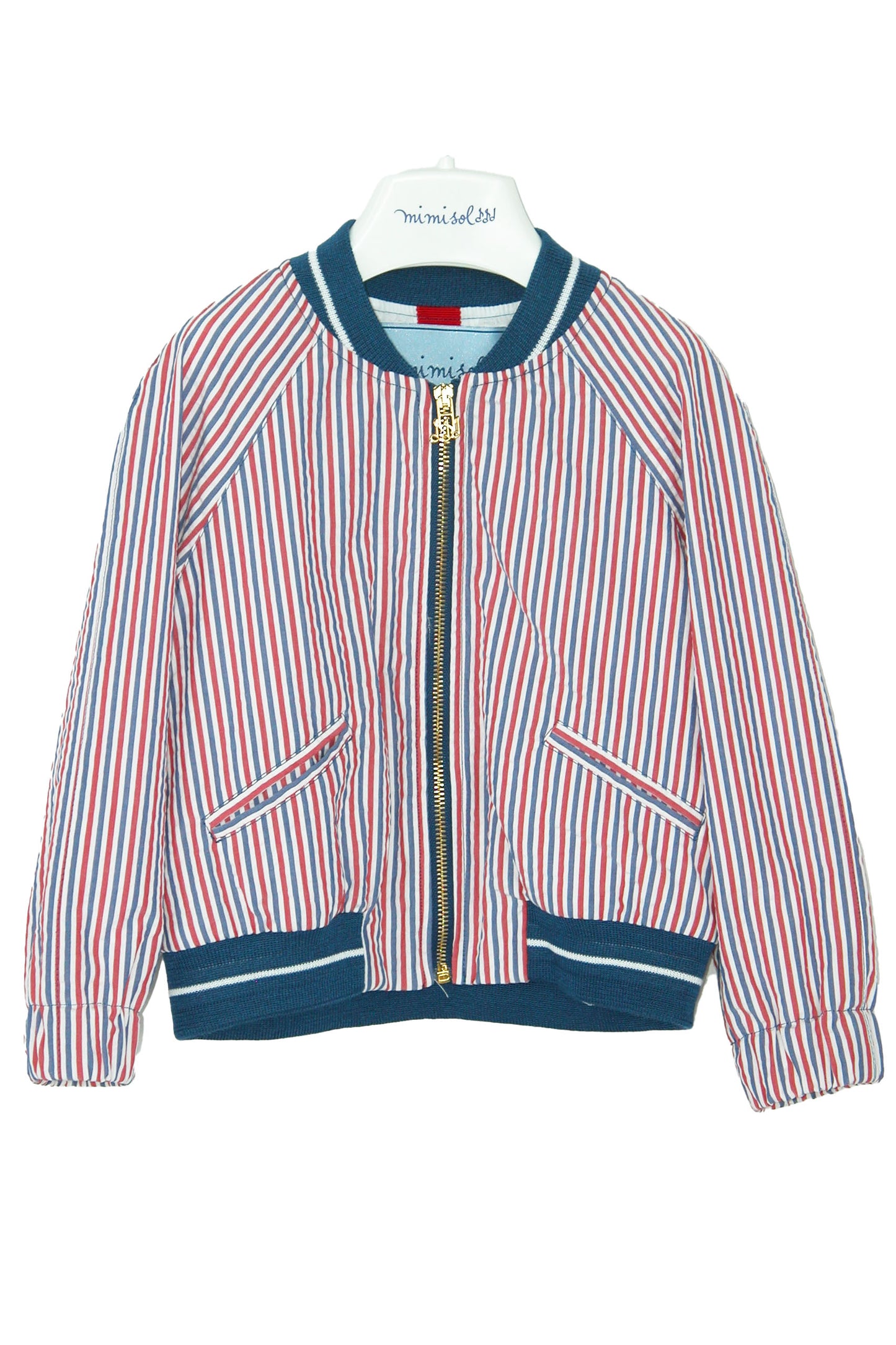 Striped cotton jacket
