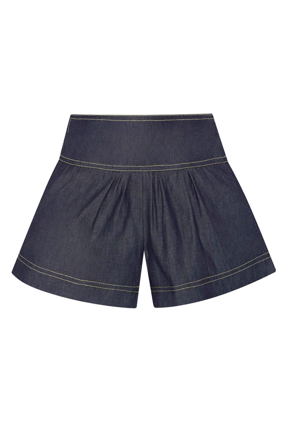 Linen shorts with basque