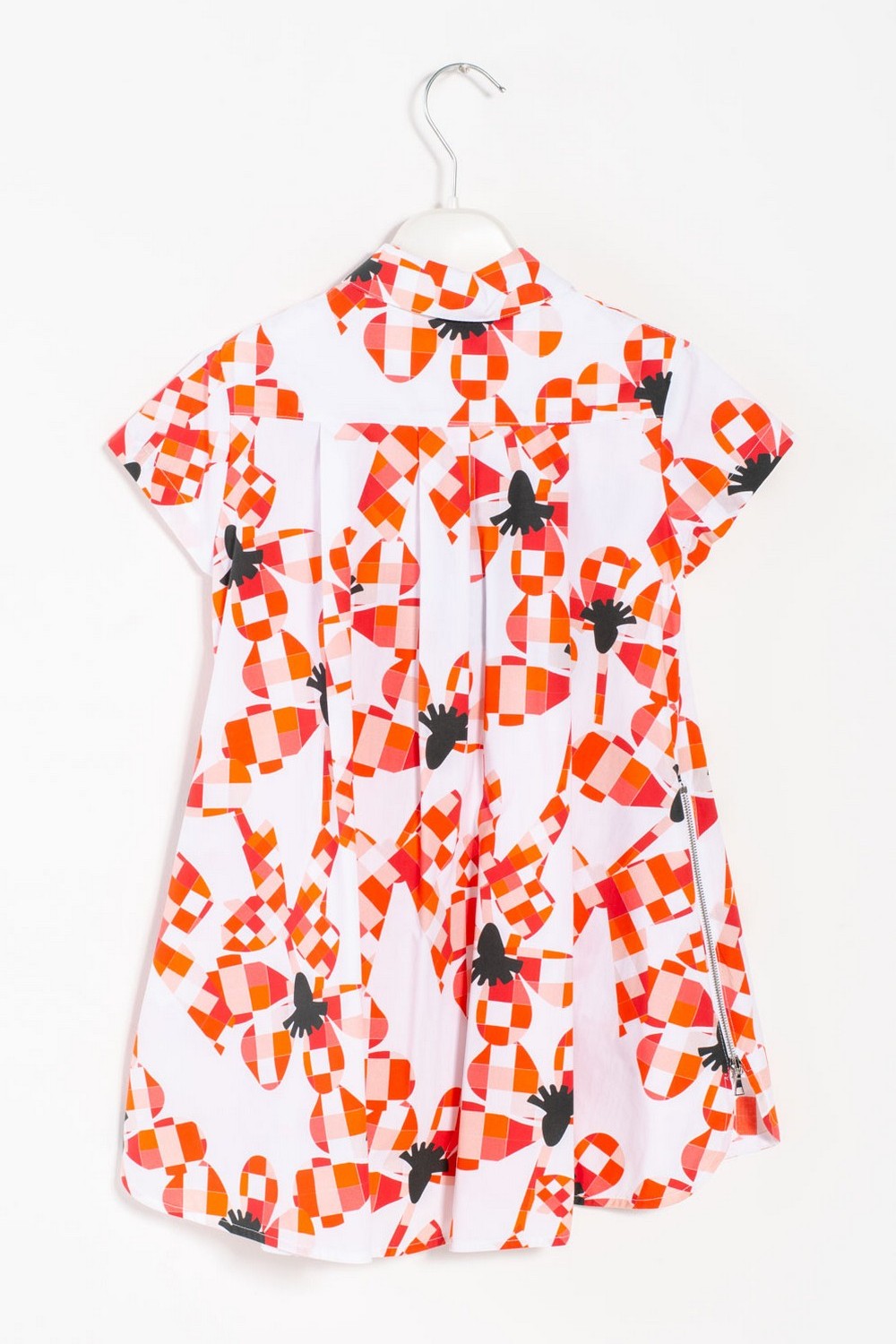 ValMax pleated dress with flower