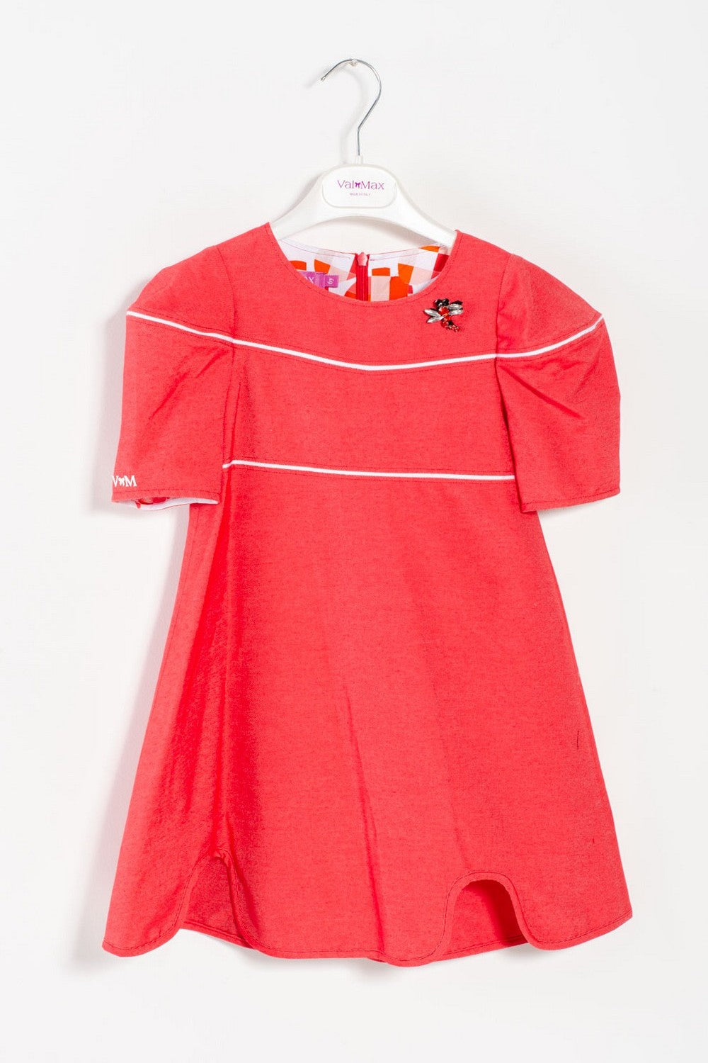 ValMax dress with lantern sleeves