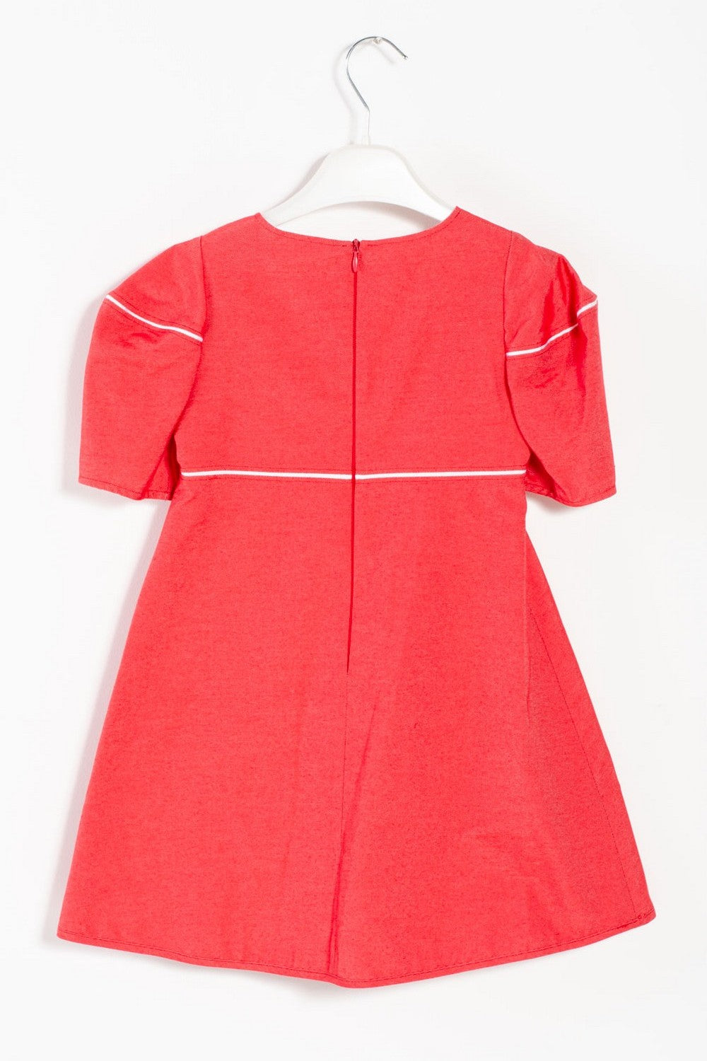 ValMax dress with lantern sleeves