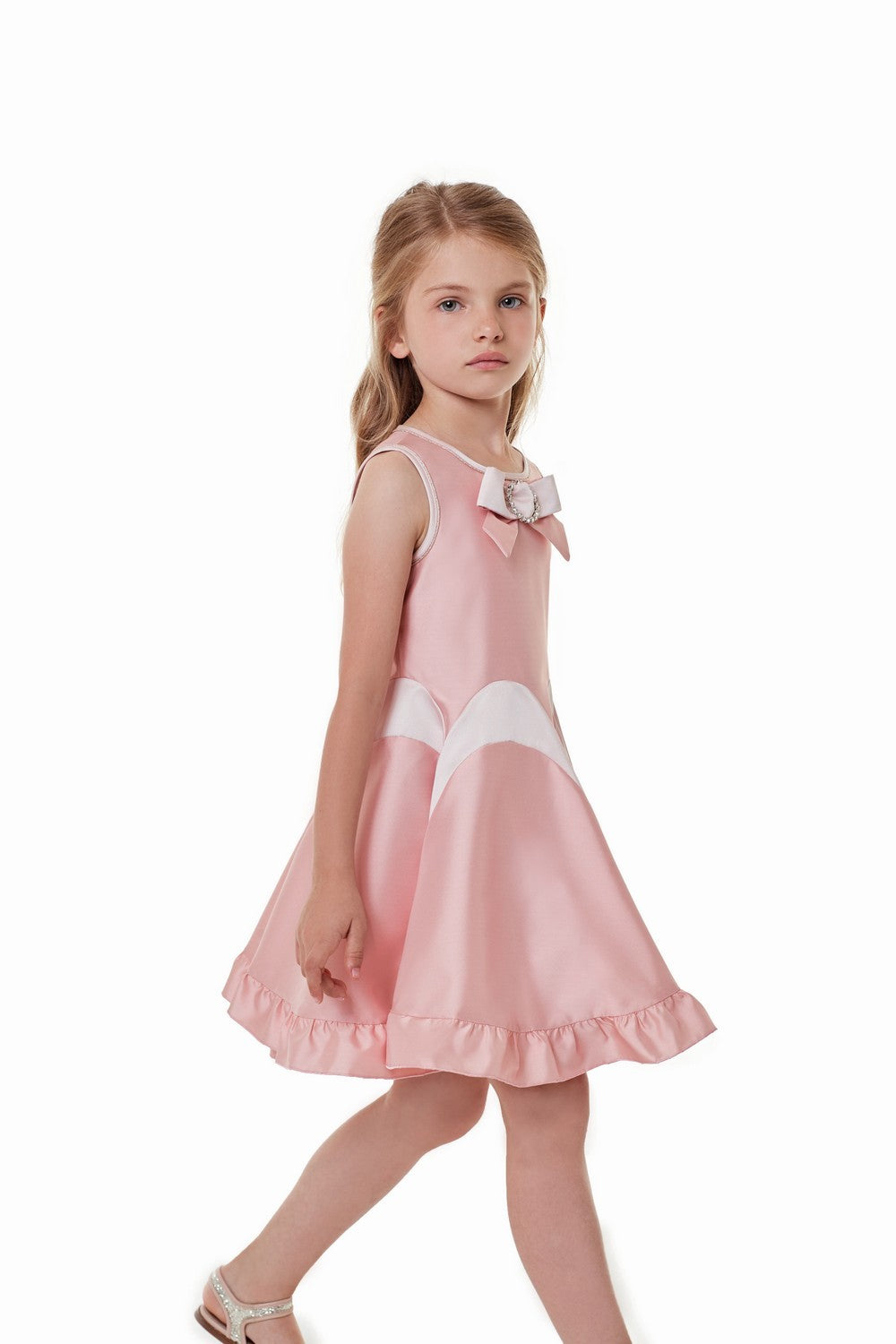 ValMax dress in pink satin